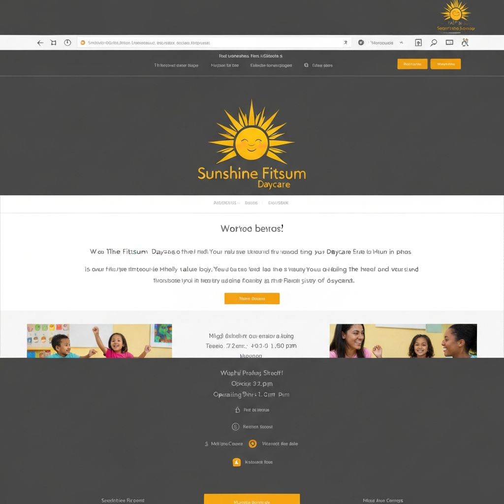 Sunshine Fitsum Daycare website